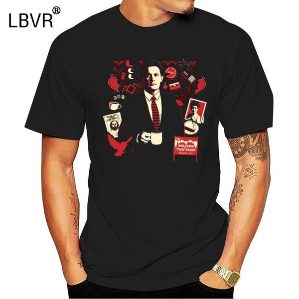 

twin peaks t shirt men print t shirts short sleeve