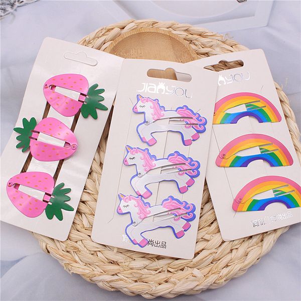 

hair accessories 2021 fruit small fresh children clip simple bb set animal