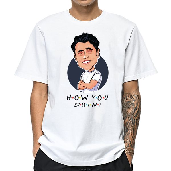 

joey friends white t shirt men fahsion boys t-shirts cartoon funny tshirts design casual male shirt clothes
