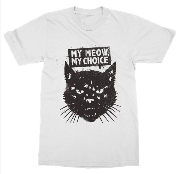 

2019 new men's my meow t-shirt revolution protest march feminist voice progress statement cause tee shirt