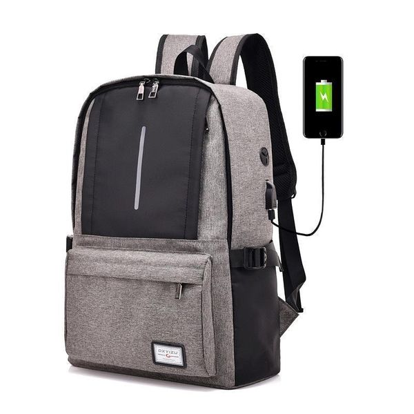 

15.6 inch business backpack laprucksack travel backpack large capacity business bags usb charge college male school backpack new