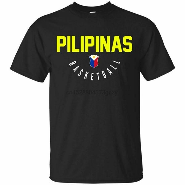 

new pilipinas basketball black t-shirt gilas philippines fiba world championship summer style tee shirt