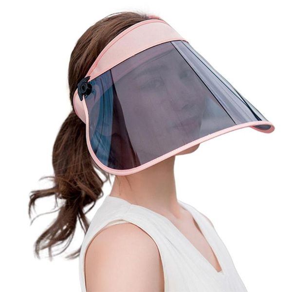 

wide brim hats summer sun protection ultraviolet polarized visor for women outdoor travel fishing biking cover face hat female cap, Blue;gray