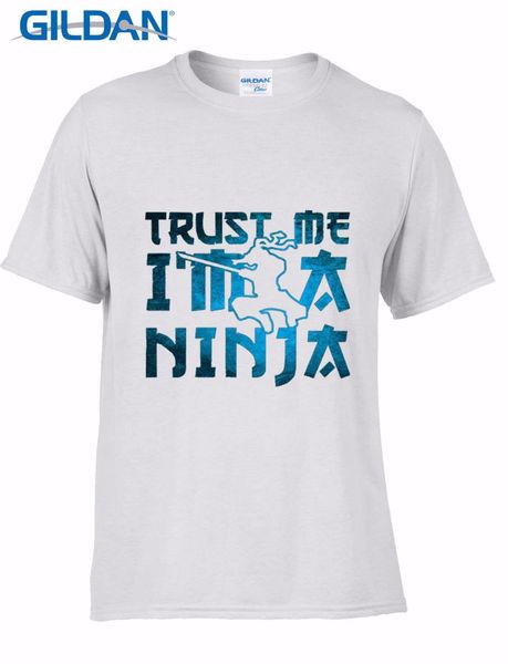 

2017summer короткие рукава горячие продажи 100% хлопок fashiont печать letters trust me i'm ниндзя комфортно мужской tee shirt