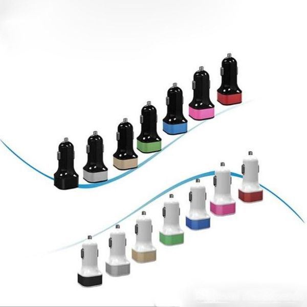

dual usb car charger color micro mini 2 usb car auto power adapter adaptor for blackberry smart phone htc
