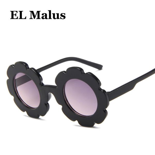 

child pink sunglasses malusfashion girls round trendy boys blue sun kids glasses children el oculos blue flower eyewear yxlxx rimmer