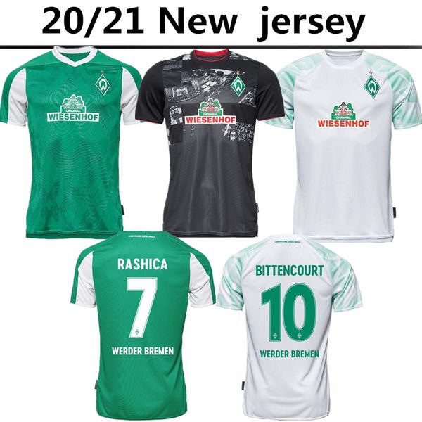 

20 21 werder bremen soccer jerseys fullkrug eggestein 2020 2021 werder bremen osako football shirt bittencourt rashica klaassen jersey, Black;yellow