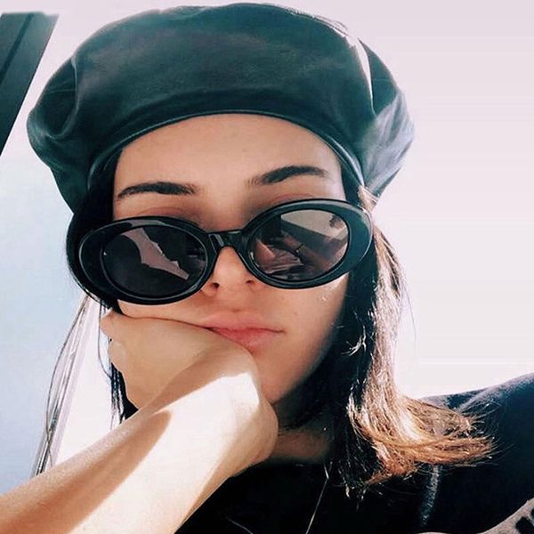 

tesia fashion oval sunglasses for women quality female shades street style brand design sun glasses lunettes, White;black
