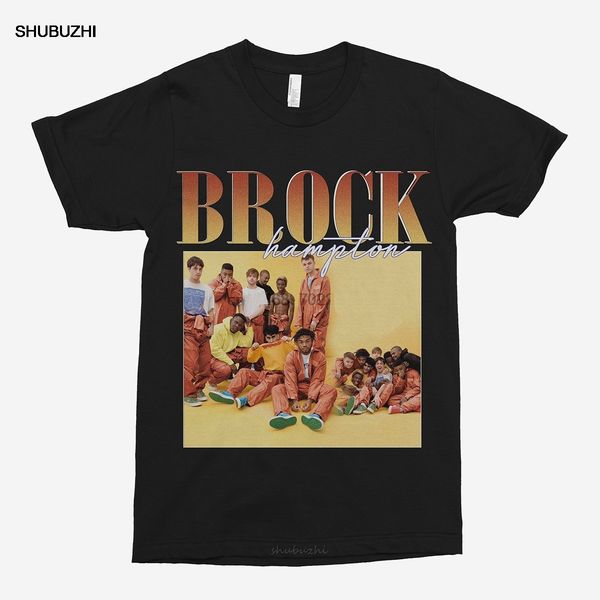 

brockhampton 90s vintage black t-shirt men t shirt cotton tshirt men summer fashion t-shirt euro size
