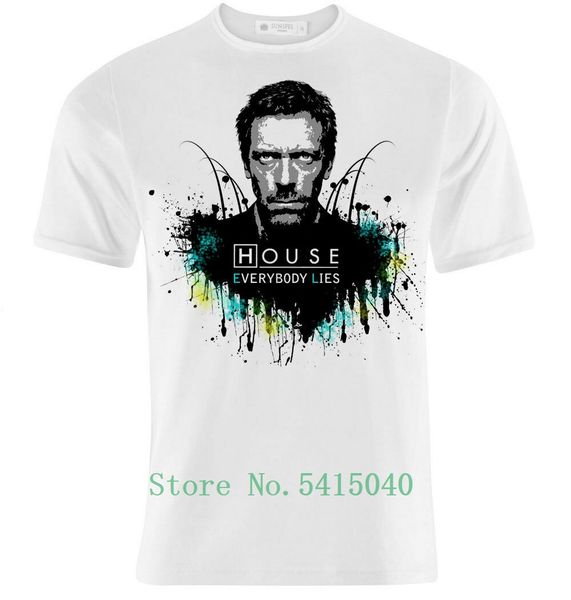 

t-shirt uomo dr house medical division inspired, everybody lieswholesale 2020 hip hop brand new short sleeve clothing