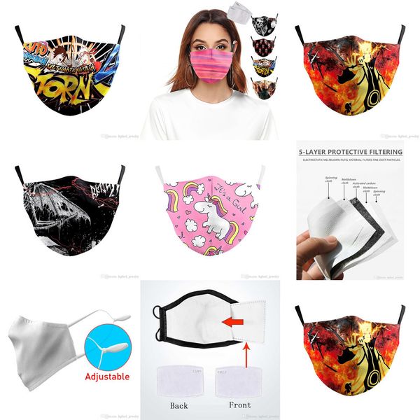 

filter pm2.5 dbz protective printing reusable mouth mask anti dust face mask windproof adjustable face ma1
