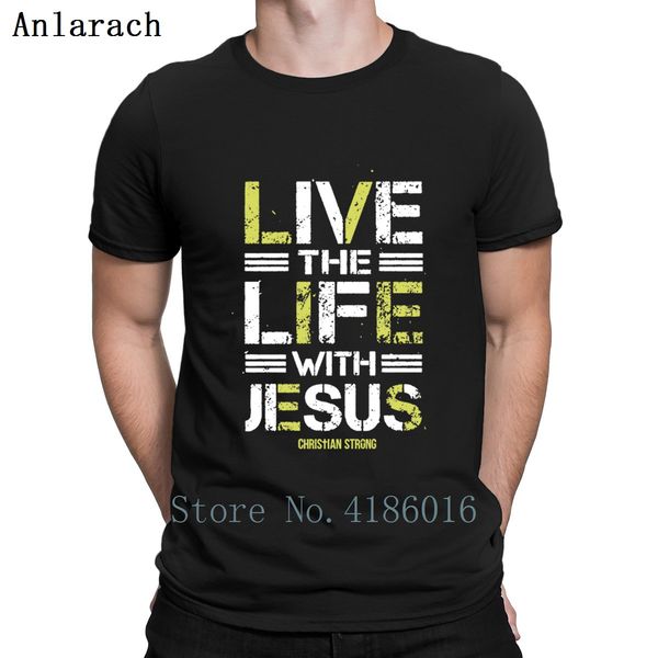 

life with jesus christian jesus cross novelty gift t shirt fit great fun tee shirt hiphop short sleeve spring 2019 leisure