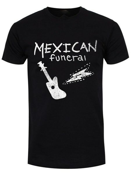 

t-shirt mexican funeral men's black cotton printed plus size tee shirt