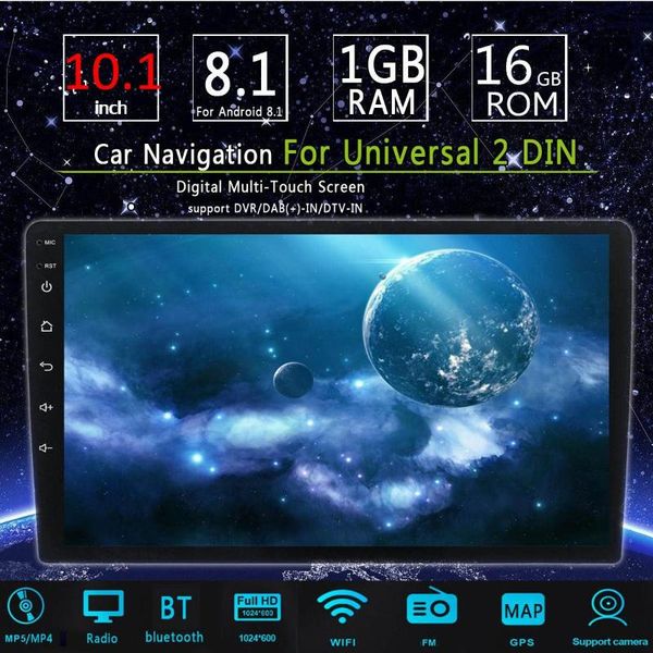 

imars 10.1inch 2din for android 8.1 car mp5 player 1+16g ips 2.5d touch screen stereo radio gps wifi fm multimedia mp5 player