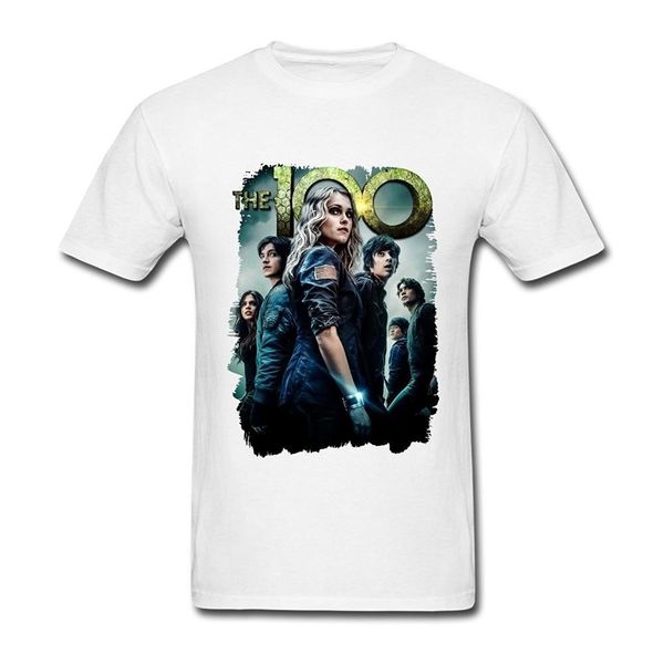 

the 100 tv show poster men's fashion t-shirt