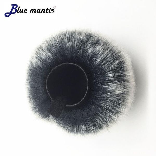 

ortable audio & video microphone accessories outdoor artificial fur wind microphone cover muff windscreen sleeve shield for tascam dr