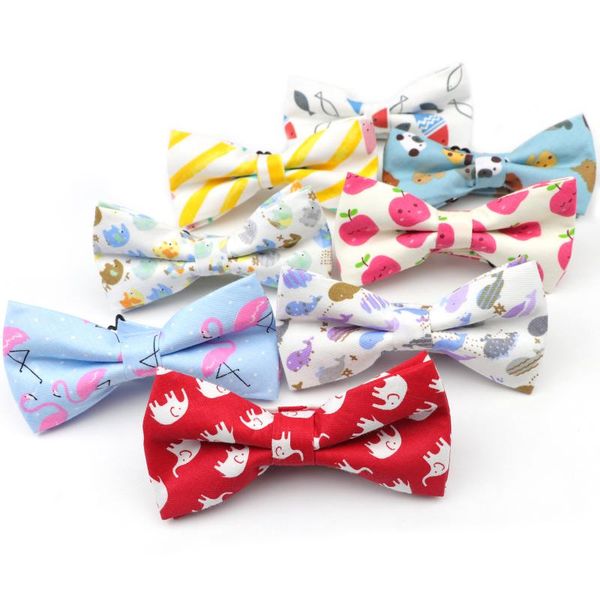 

neck ties cotton men cartoon adjustable bowtie casual shirts bow tie for women animal cravats wedding bowties, Blue;purple
