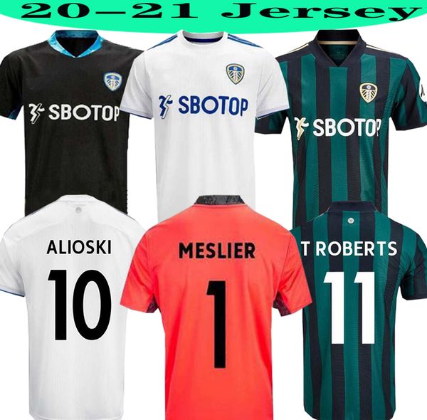 

men + kids 20 21 leeds home soccer jersey united t roberts 2020 2021 harrison costa alioski klich hernandez bamford clarke soccer jersey, Black;yellow