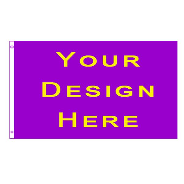 Il tuo design 3X5FT Bandiere personalizzate Banner, Pubblicità di tutti i paesi appesi, Per interni esterni, Spedizione gratuita