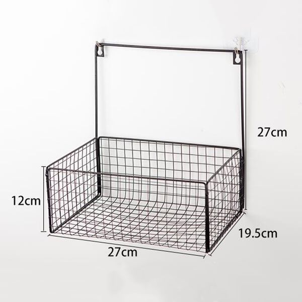 

metal mesh hanging basket iron wall mounted decoration flower pot shelf sundries display rack
