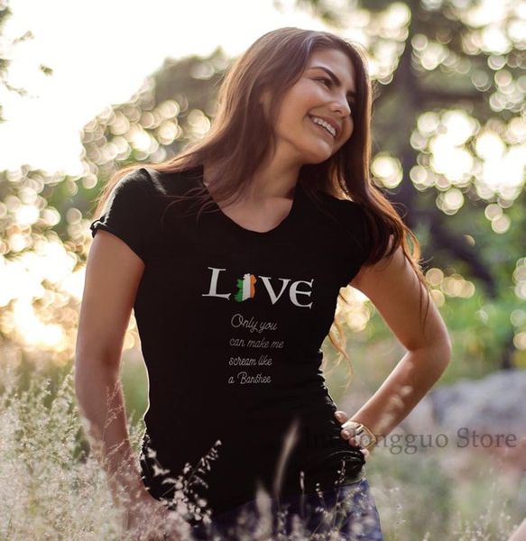 

irish love scream like a banshee t-shirt 100% cotton men t shirt women tee casual short sleeve tshirts