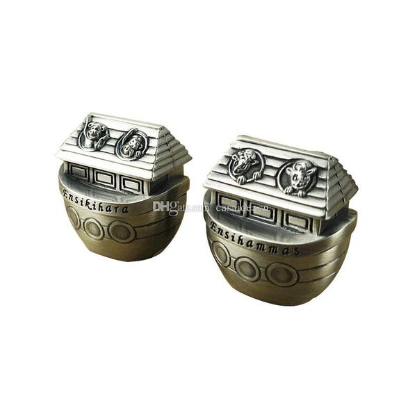 

noah s ark tooth & curl boxes graphic mini animal boat shape pewter keepsake box set essentials newborn baby gift