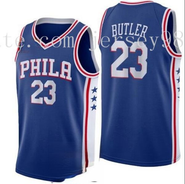 

филадельфия 76ers мужчины 20 сельдь burks 3 аллен айверсон 23 джимми батлер ретро футбол джерси, Black