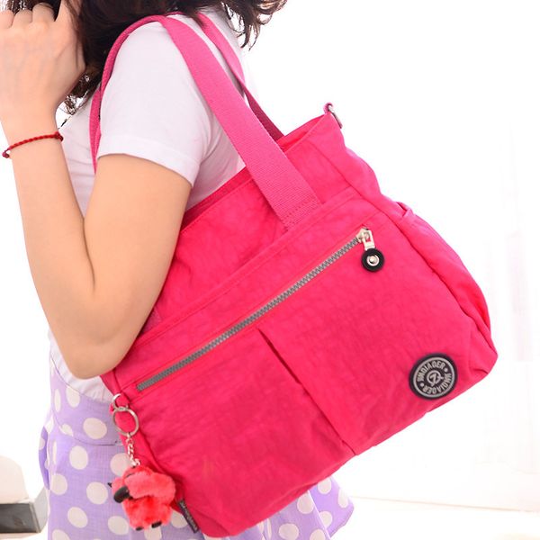 

lucky2019 nylon waterproof single shoulder portable diagonal woman package handbag