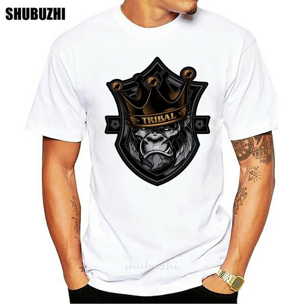 

tribal gear original gorilla t-shirt tee black black big back print new funny tee shirt