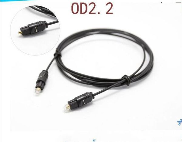 

durable od2.2 plated digital audio optical optic fiber cable toslink spdif cord for dvd vcr cd player hi-fi speaker