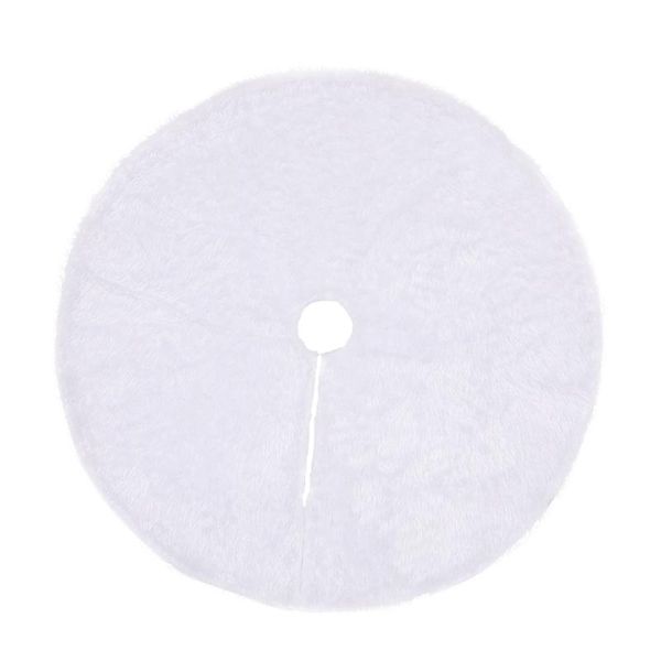 

christmas plush tree skirt pure white long hair christmas tree decoration skirt plush skirts e2s
