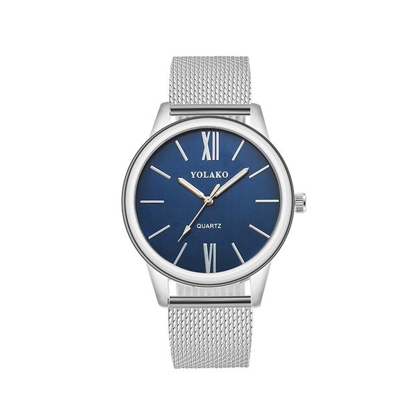 

new arrivals time-limited designers fashion alloy watch mens simple student boy casual business sliver wristwatches ing, Slivery;brown
