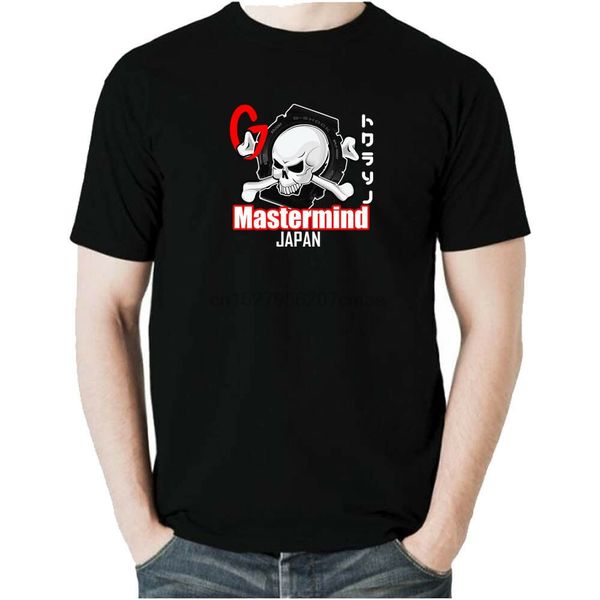 

g shock mastermind japan men black white t-shirt 100% cotton short sleeve