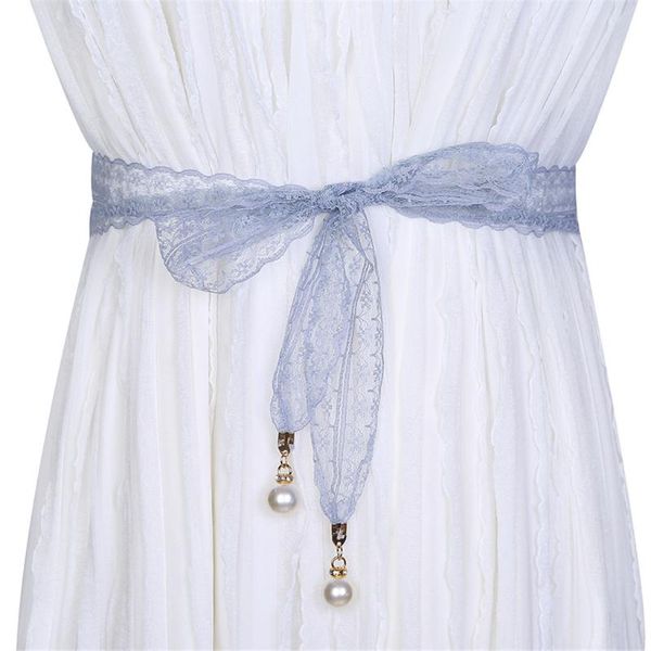 

дамы мода кружева стиль ремень hollow кисточкой tie ремень талии цепи женщин waistband высокого качества платье аксессуары 150см yl5, Black;brown