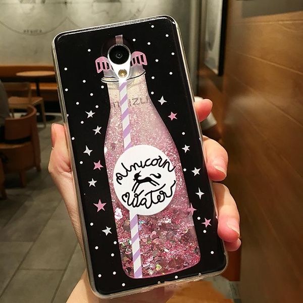 

love heart stars glitter stars phone case for meizu m3 mini m3s m5 m5s m6 note dynamic liquid quicksand soft tpu back cover