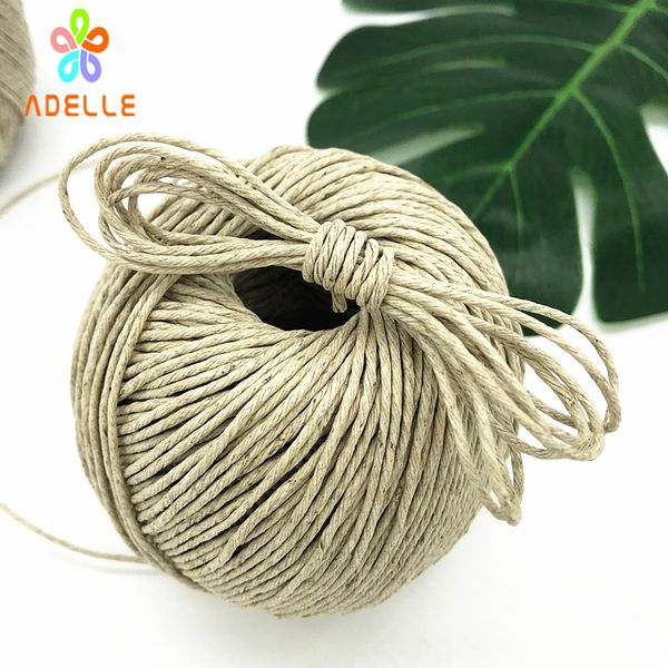 

organic waxed yard twine 1.5/2mm x70m polished natural 2 strand jewelry packing scrap booking label tag diy ing, Black;white