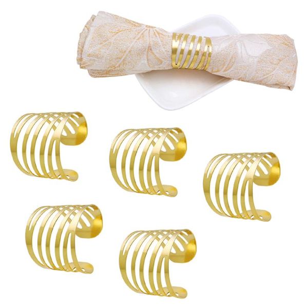 

6pcs napkin rings back pattern wedding napkin rings table decoration hollow out family gatherings everyday use buckle