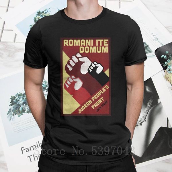 

judean people's front roman's go home men's t shirts monty python romani ite domum life of brian tees t-shirt short sleeve