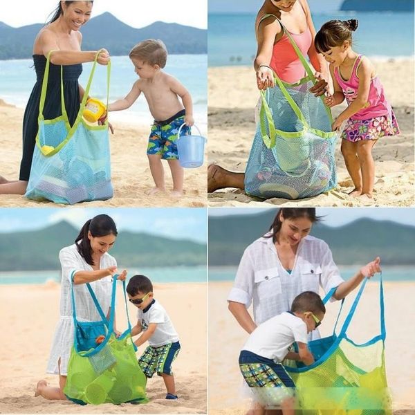 

new large outdoor children toy bag pond sand dredger tool debris storage grid beach bag dhl fedex