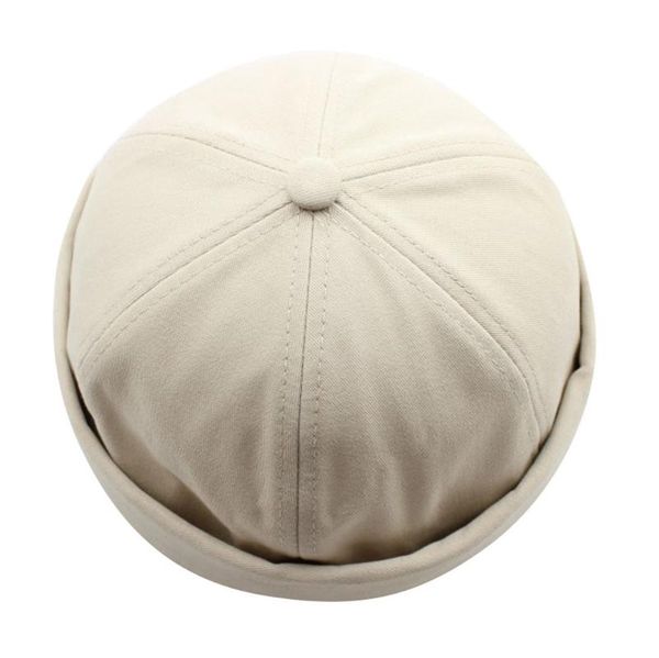 

beanies men women hat cap casual docker sailor mechanic brimless solid color