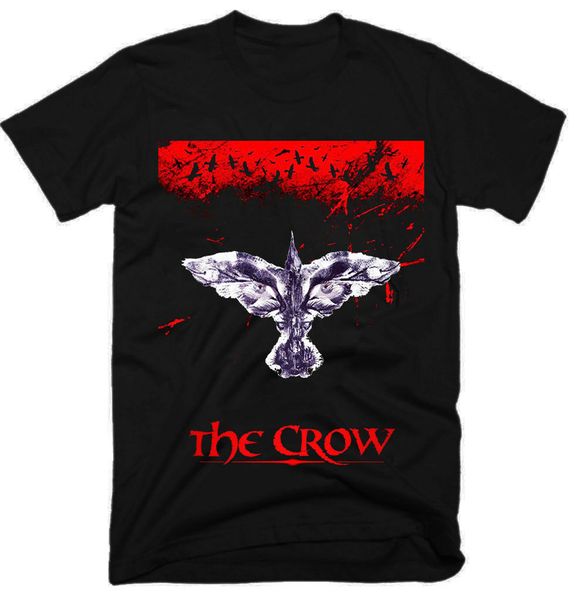 

the crow movie 100% cotton men's t-shirt e0605 retro tee shirt