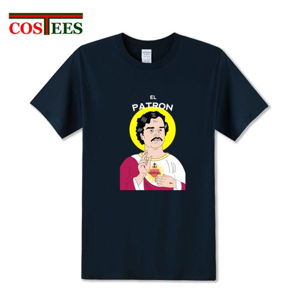 

funny god father el patron t-shirt homme plata o plomo t shirt hombre comic pablo tee silver or lead escobar tshirt camiseta