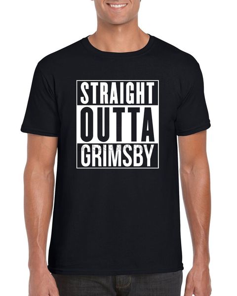 

straight outta grimsby funny gift compton parody t-shirt