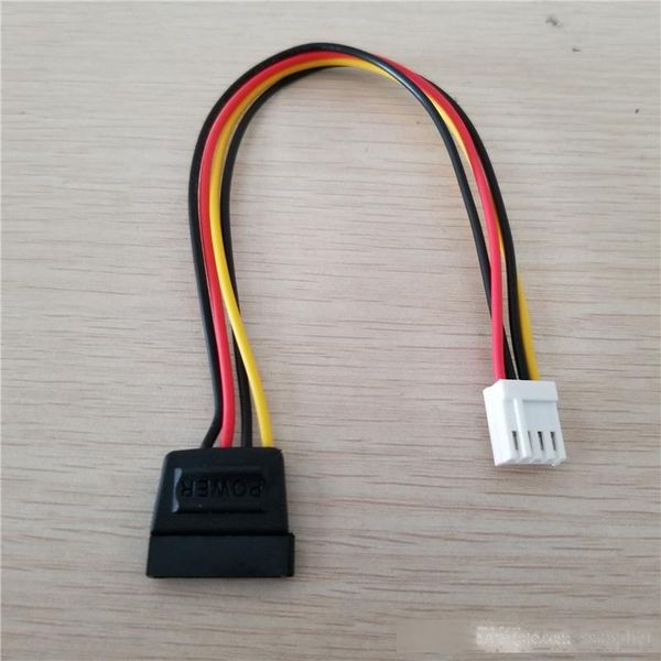 

1pcs 4pin fdd floppy female to 15pin sata female adapter converter power leads cable cord 18awg wire for itx pc