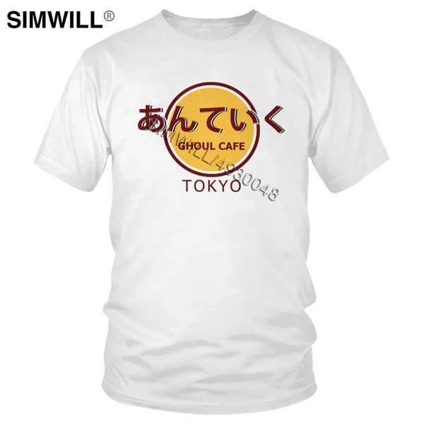 

fashion tokyo ghoul t-shirt urban summer pure cotton tees shirt men's short sleeve japanese anime kaneki ken tshirt merch