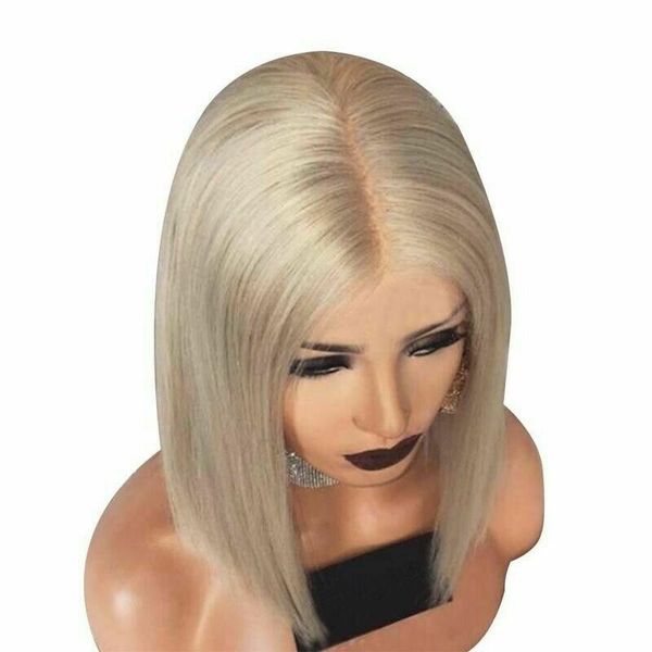

lady girl bob wig women's short straight full hair wigs cosplay party blonde, Black