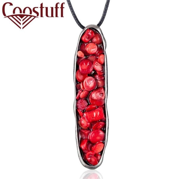 

colorful stones pendant necklaces for women vintage statement necklaces & pendants collares mujer choker kolye bijoux femme 2020, Silver