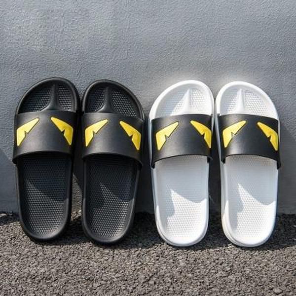 

beach devil s eye slippers slide designer slippers pursuit satin sandals women men luxury shoes casual fashion flip flops slipper, Black