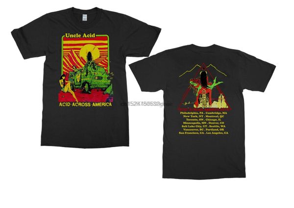 

new reprint uncle acid and the deadbeats acid across america tour 2014 t shirt
