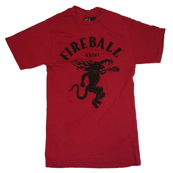 

fireball whisky logo graphic t-shirt